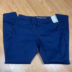 Joe Boxer Navy Push-Up Skinny Jeans